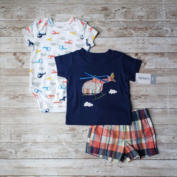 Carter's Other - Carters 3pc Helicopter Set